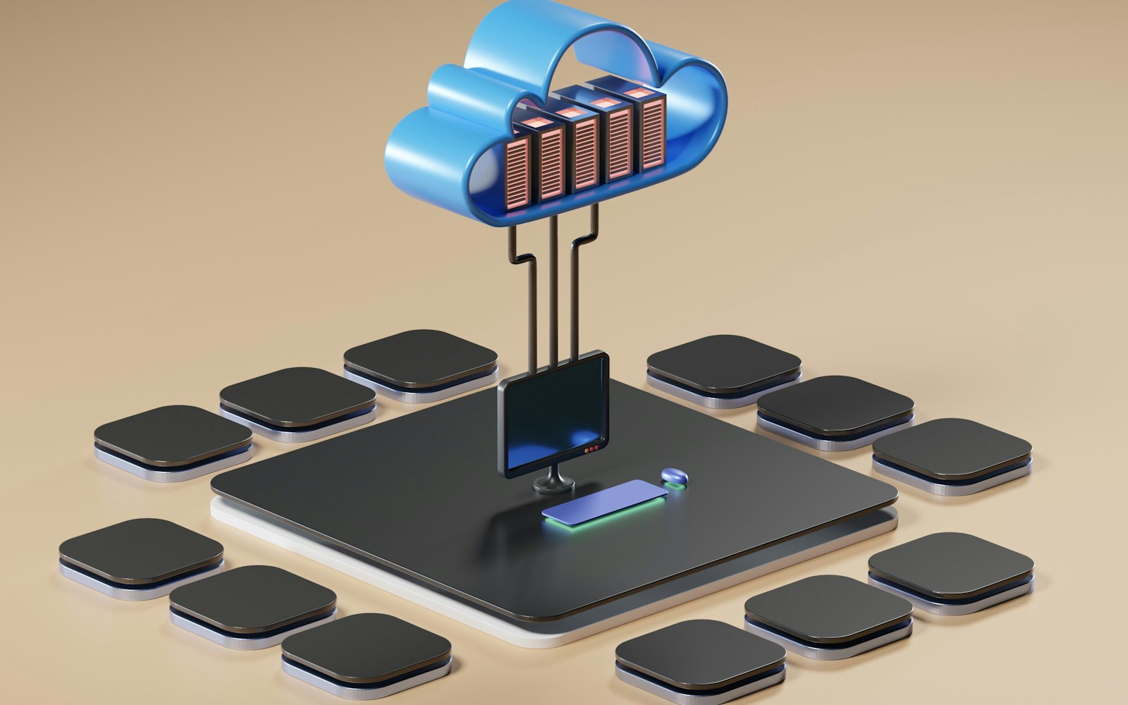 Cloud computing concept for migrating servers to Azure