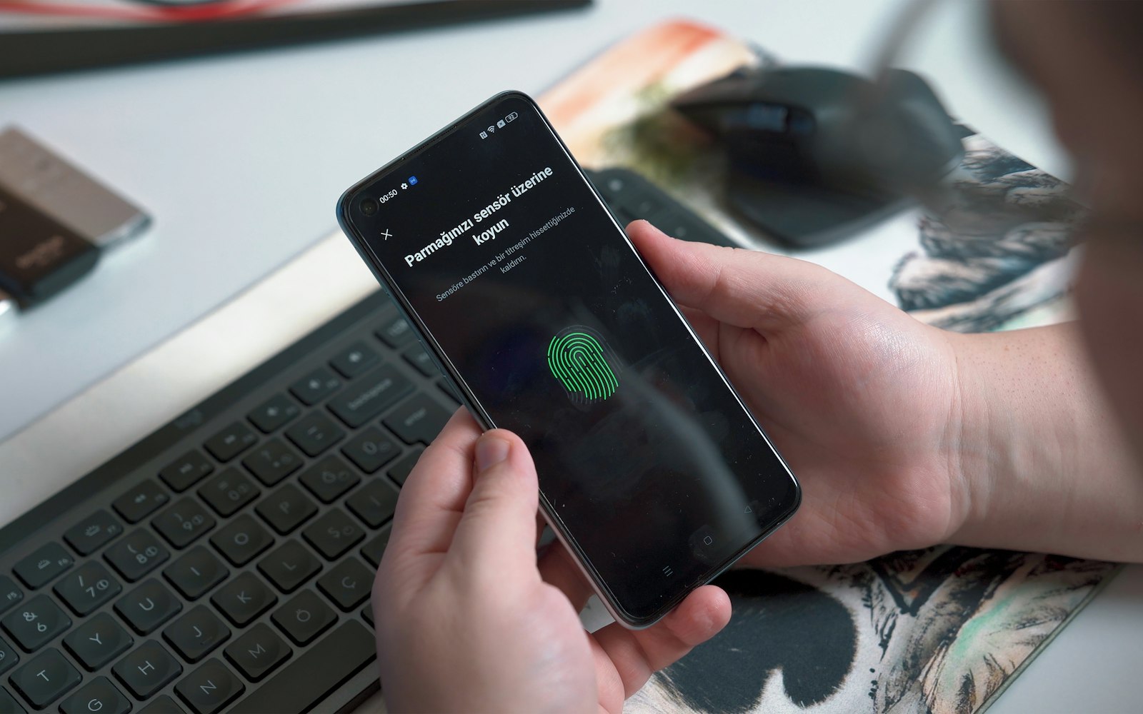 Mobile phone showing a sign-in approval request