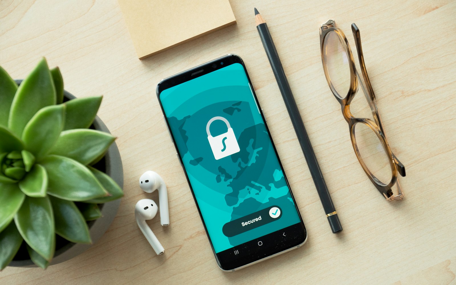 Smartphone showing a security lock icon for multi-factor authentication